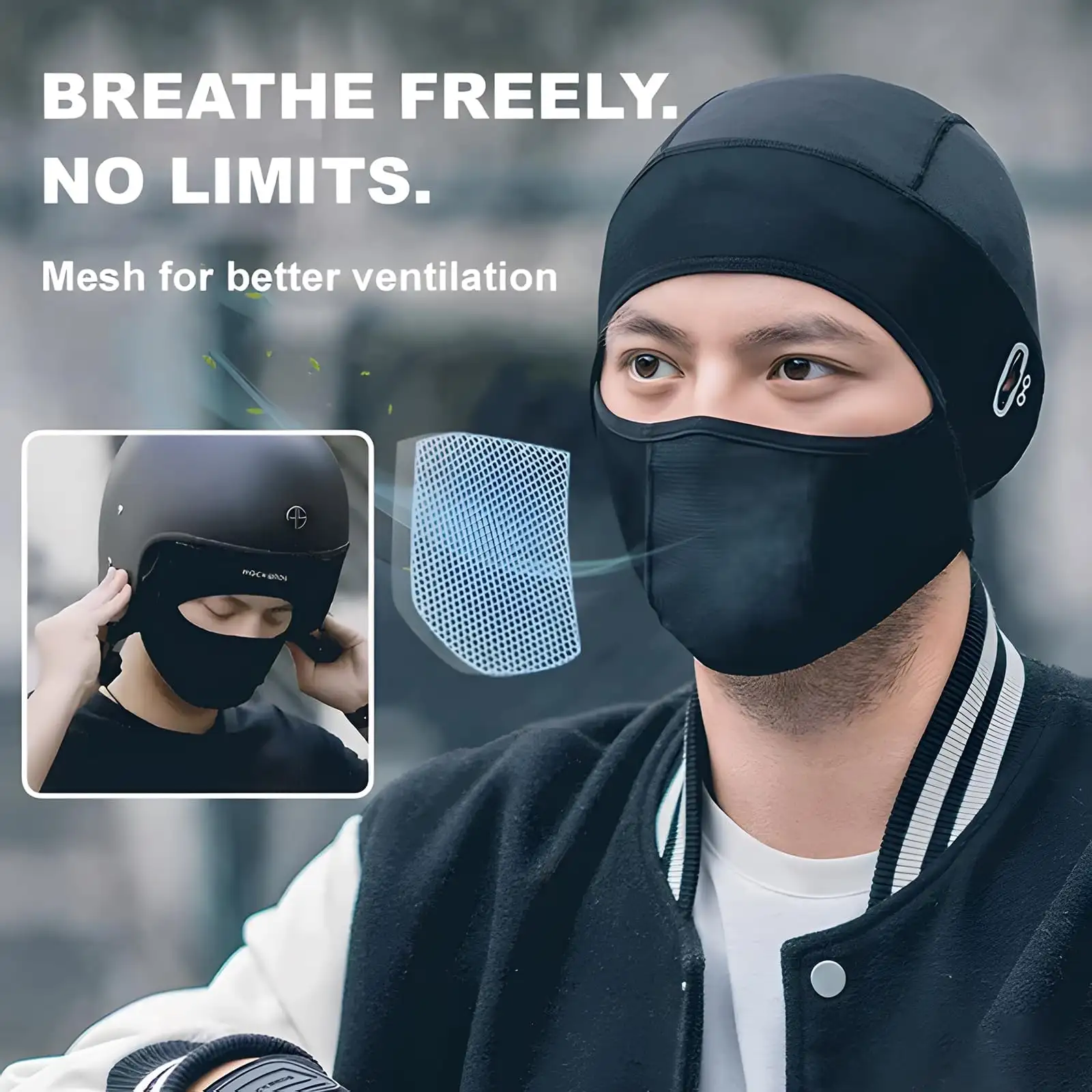 Ice Silk Face Protection Cycling Hood